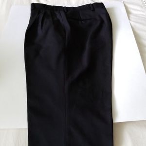 Pazoni Black Wool Trousers Made In Italy Size 33
